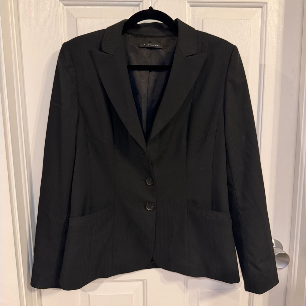 Elie Tahari Black Women's Blazer